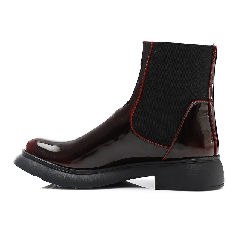 Mr.joe Chelsea Ankle Boots burgundy - Image 4